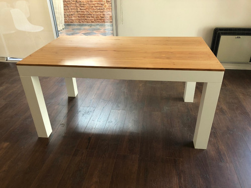 Mesa Laqueada Paraíso Comedor Moderna Madera 160cm Nordica