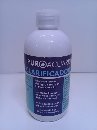 Imagen 1 de 4 de Clarificador Puroacuarium Ex Aquamed 250cc P Peces. Envios