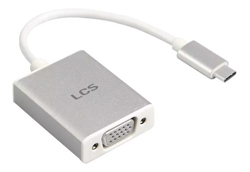 Imagen 2 de 3 de Cable Adaptador Conversor Usb-c A Vga Lcs Premium Full Hd