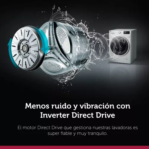 Lavarropas Automático LG 8,5 Kg Inverter White