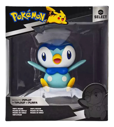Pokemon Select Piplup Figura Vinilo 10cm Serie 11 Jazwares