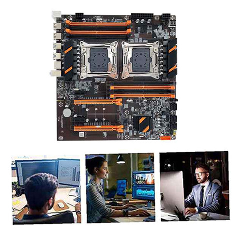 Placa Base X99 De Doble Cpu Lga2011, Compatible Con Memoria