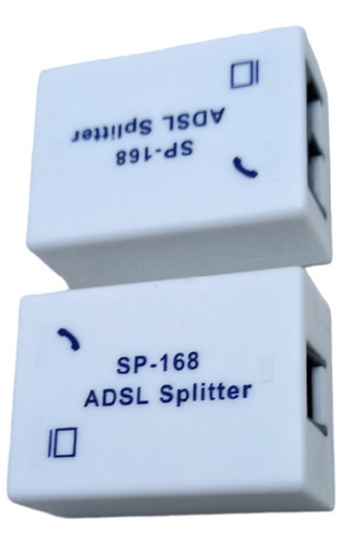 Set De 2 Filtros Spliter Adsl 168 Rj11 Para Líneas