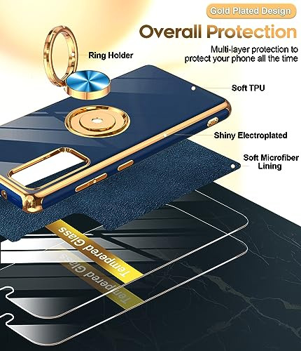 Funda Para Galaxy S20-fe-5g Azul Suave Protective
