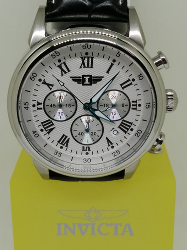 Relógio Invicta Quartz Branco Couro Modelo Ibi90242-002