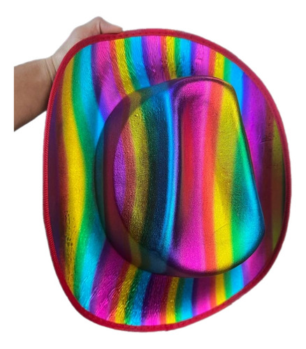 Sombrero Vaquero Tela Orgullo Gay Pride Lgbt Arcoiris Arcoir