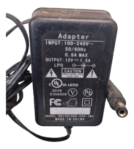 Adaptador 100/240 V . 12v ~ 1.5 A Para Router Modem Etc