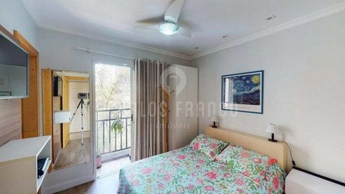 Imagem 11 de 15 de Apartamento Claro E Arejado, Com Cara De Casa, No Coração Da Vila Andrade. - Cf68004