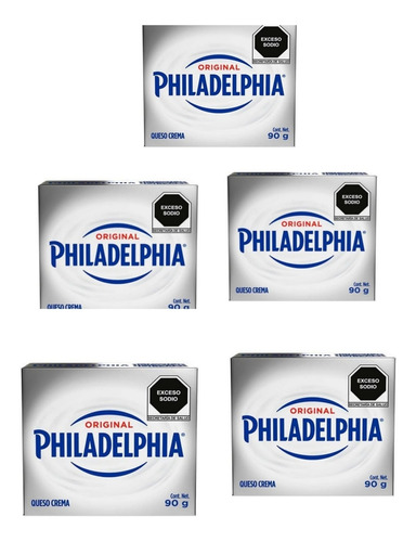 Philadelphia · Queso Crema Original 5pack 90g