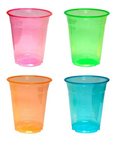 Vasos De Plástico Suave, 12 Onzas, 40 Unidades, Colores