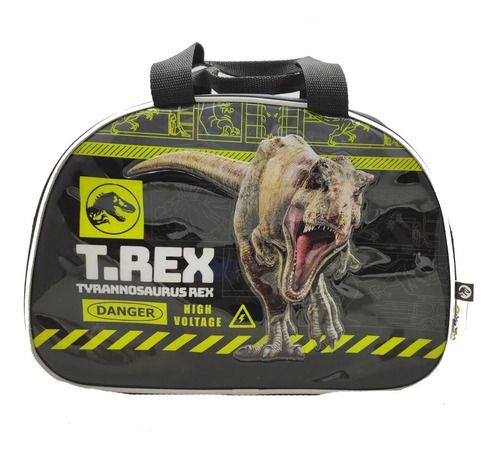 Bolso Oval Jurassic World Mediano Niño Pileta 