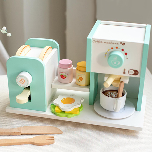Cafetero De Madera Toy Fetend Play El Electrodoméstico