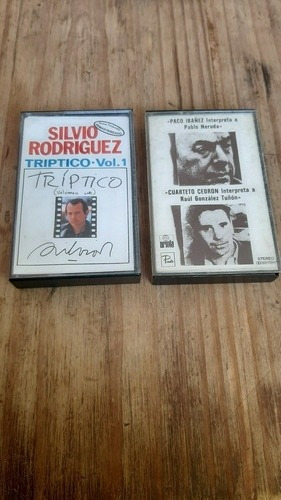2 Cassettes / Casete Paco Ibañez, Silvio Rodríguez 