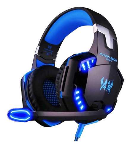 Audifono Diadema Gamer Kotion Each G2000 Usb Microfono Led