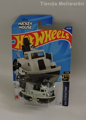Barco A Vapor De Mickey Mouse De Hot Wheels