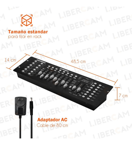 Imagen 8 de 10 de Consola Dmx Navigator 512 Canales Efectos Luces Profesional