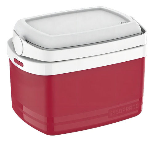 Caixa Térmica Soprano 5 Litros Tropical Vermelha Até 6 Latas Cor Vermelho
