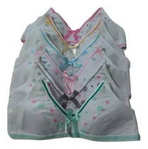 Comprar Kit 04 Sutiã Infantil Juvenil Menina Moça Algodão Ajustável