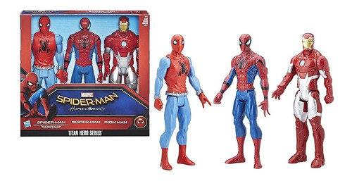 Pack Spider-man Homecoming Iron Man Titan Hero Series 30 Cm | Envío gratis