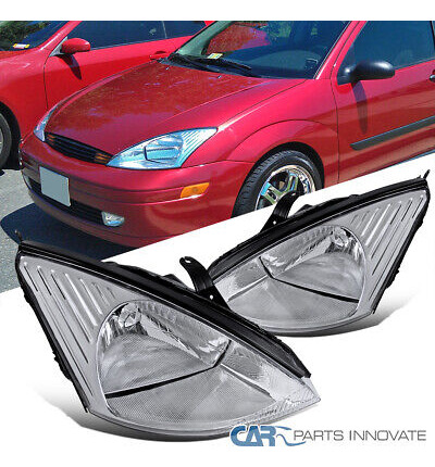 Fits 00-04 Ford Focus Zx4 Se Lx Clear Replacement Headli Oaa