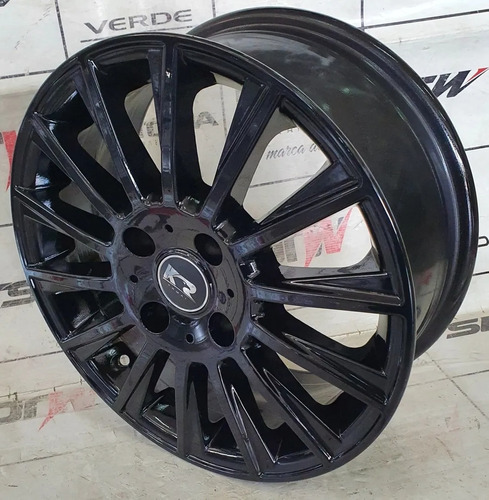 Rodas Chevrolet Onix Celta Aro 14 (4x100) (jogo) + Bicos Cor Preto-brilhante