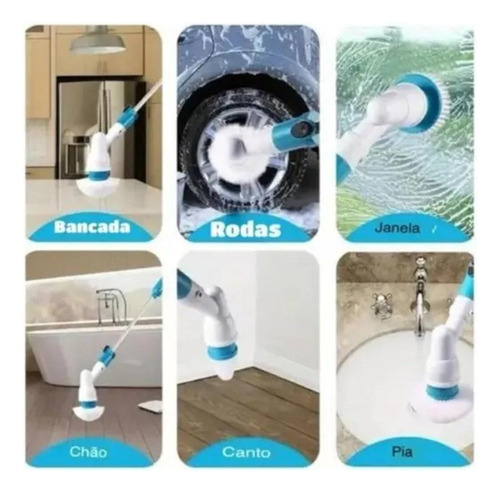 Limpeza Tripla Em Um Único Produto: Esfregão Elétrico 3 Em 1