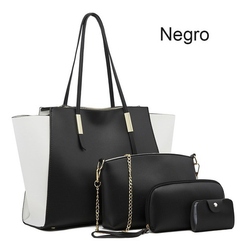 Juego De Bolsos De Cuero Sintético Para Mujer, 4 Piezas