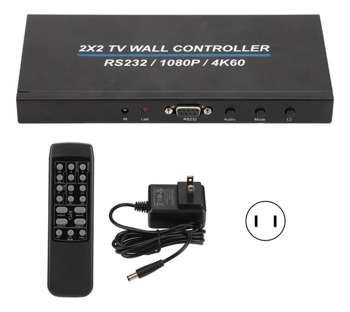 Controlador De Pared De Video 2x2, Interfaz Multimedia Hd 4k