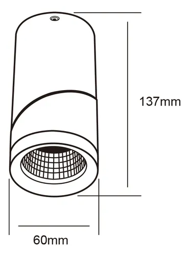 Lampara Spot Sobreponer Pollux 6.5w Luz Suave Tecnolite