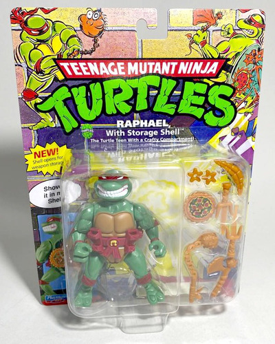 Tmnt Torguas Ninja Raphael With Storage Shell Playmates