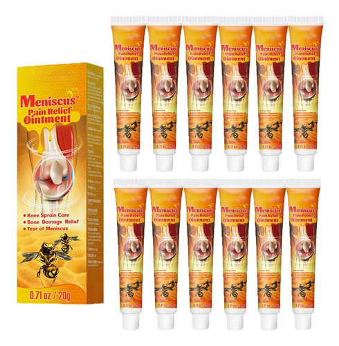 Gel De Abeja Alivia El Dolor Articular, 20 G X 12 Unidades