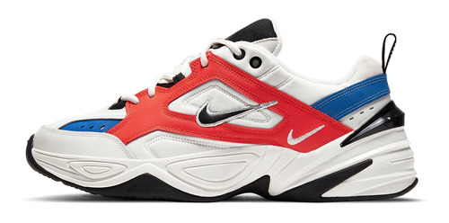 Zapatillas Nike M2k Tekno White Black Orange Av4789-100   