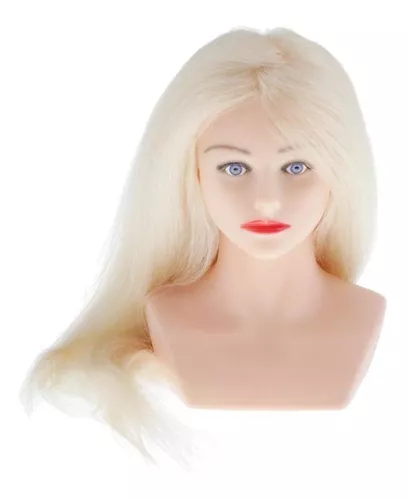 Maniquí de mujer realista color carne sin pelo.