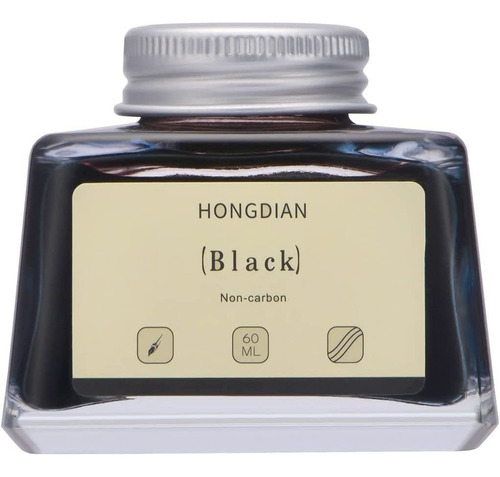 Hongdian Fountain Pen Bottled Ink Black, 60ml Fountain Pen B