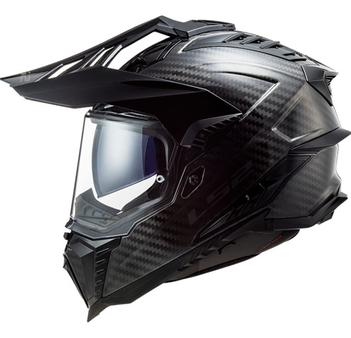 Casco para moto LS2 MX701 EXPLORER MX701  negro brillante liso talla M 