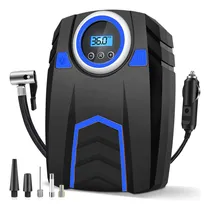 Comprar Compresor de Aire Portátil, Inflador de Llantas Digital Automático, 150 PSI, con LED, 4 Boquillas