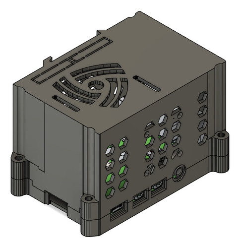 Kit Case (2un) Raspberry Pi 4 Estendido Compativel Din