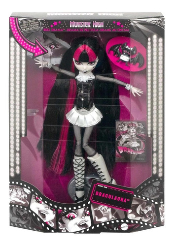 Imagen 1 de 2 de Monster High Draculaura Reel Drama