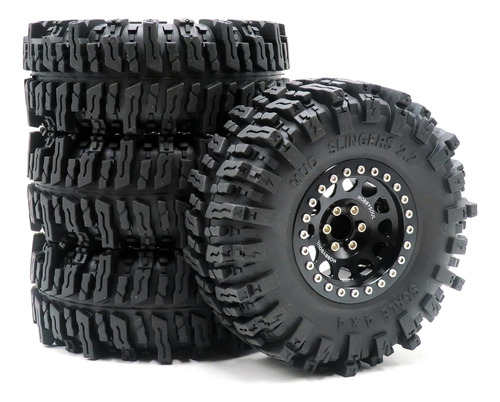 4pcs Rc 2.2 Mud Slingers Neumáticos Super Grip Crawler Neumá