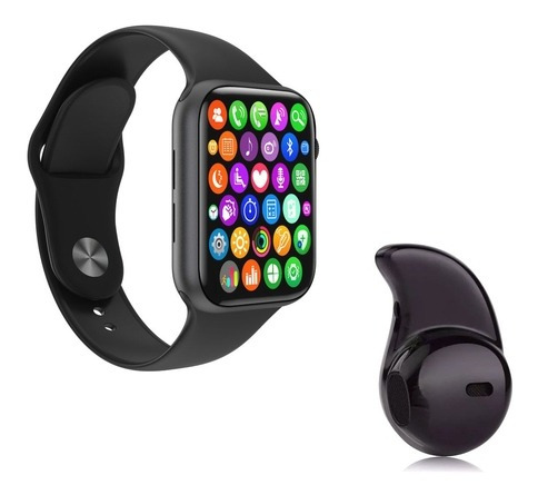 Imagem 1 de 1 de Kit 1 Relógio Inteligente Smartwatch W34 S Preto Troca Pulse