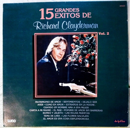 Richard Clayderman 15 Éxitos Vol 2 Lp Disco Vinil Acetato