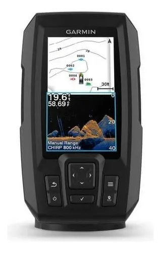comprar Sonar Garmin Striker Vivid Gps 4cv + Transdutor Sonda Gt20 Cor Preto