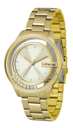 Relogio Lince Feminino Lrg4562l C1kx Dourado Analogico