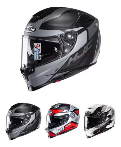 Jm Casco Moto Hjc Rpha 70 Shuky Red Sampra Black Erin White