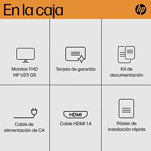 Monitor Hp V27i G5 Fhd, Tecnología Amd Freesync, Soporte Hdc