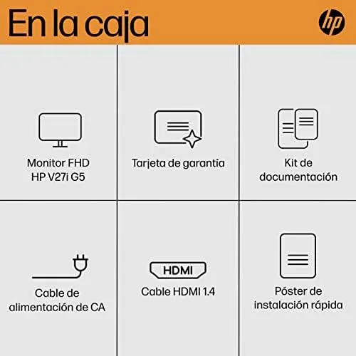 Monitor Hp V27i G5 Fhd, Technología Amd Freesync, Support G5