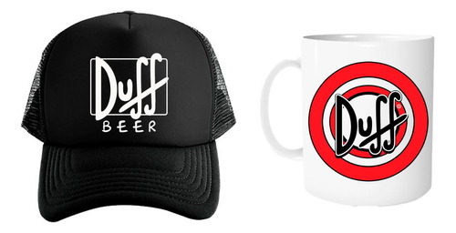 Gorra Unisex De Malla Y Taza 11oz Duff Beer Simpson