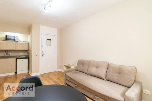 Flat Com 1 Dormitório À Venda, 38 M² Por R$ 220.000,00 - Batel - Curitiba/pr - Fl0001