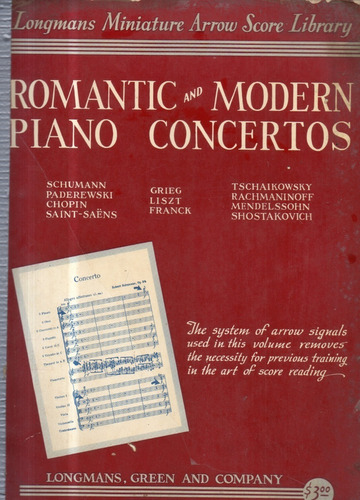 Romantic And Modern Piano Concertos Partitura Para Piano