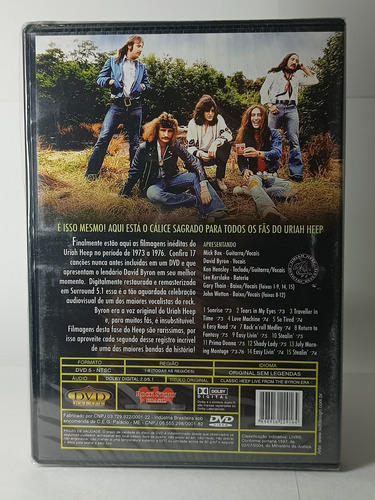 Uriah Heep - Live From The Byron Era ( Dvd Nacional Lacrado)